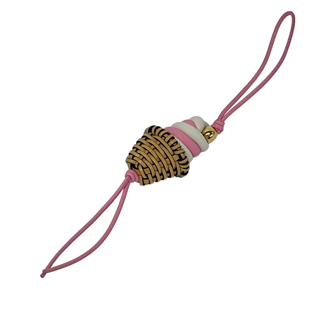 Loewe Key Holder Pink White Multi Soft Cream Leather — view 2