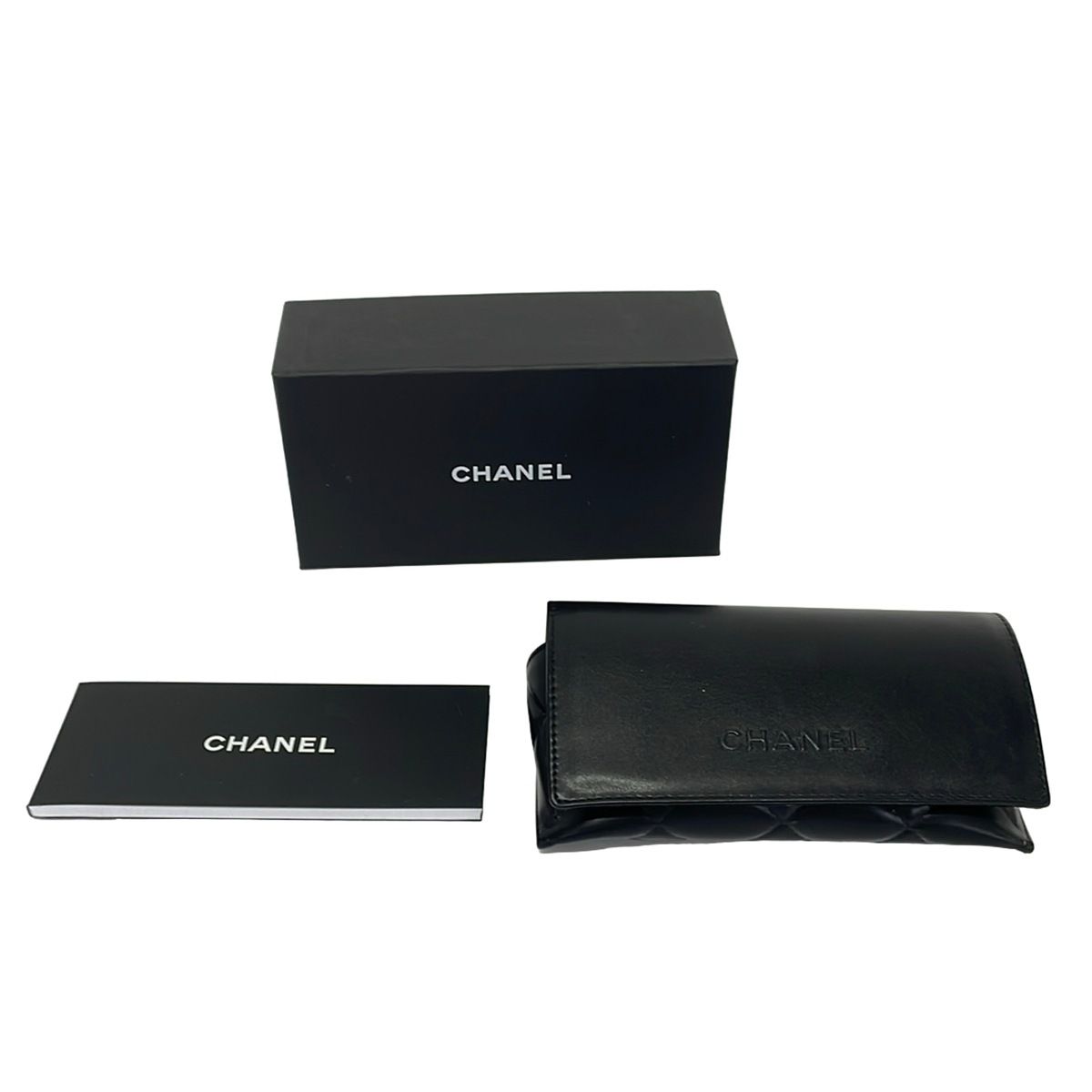 Chanel Sunglasses Black Dark Brown Gold Faux Pearl Eyewear — view 5