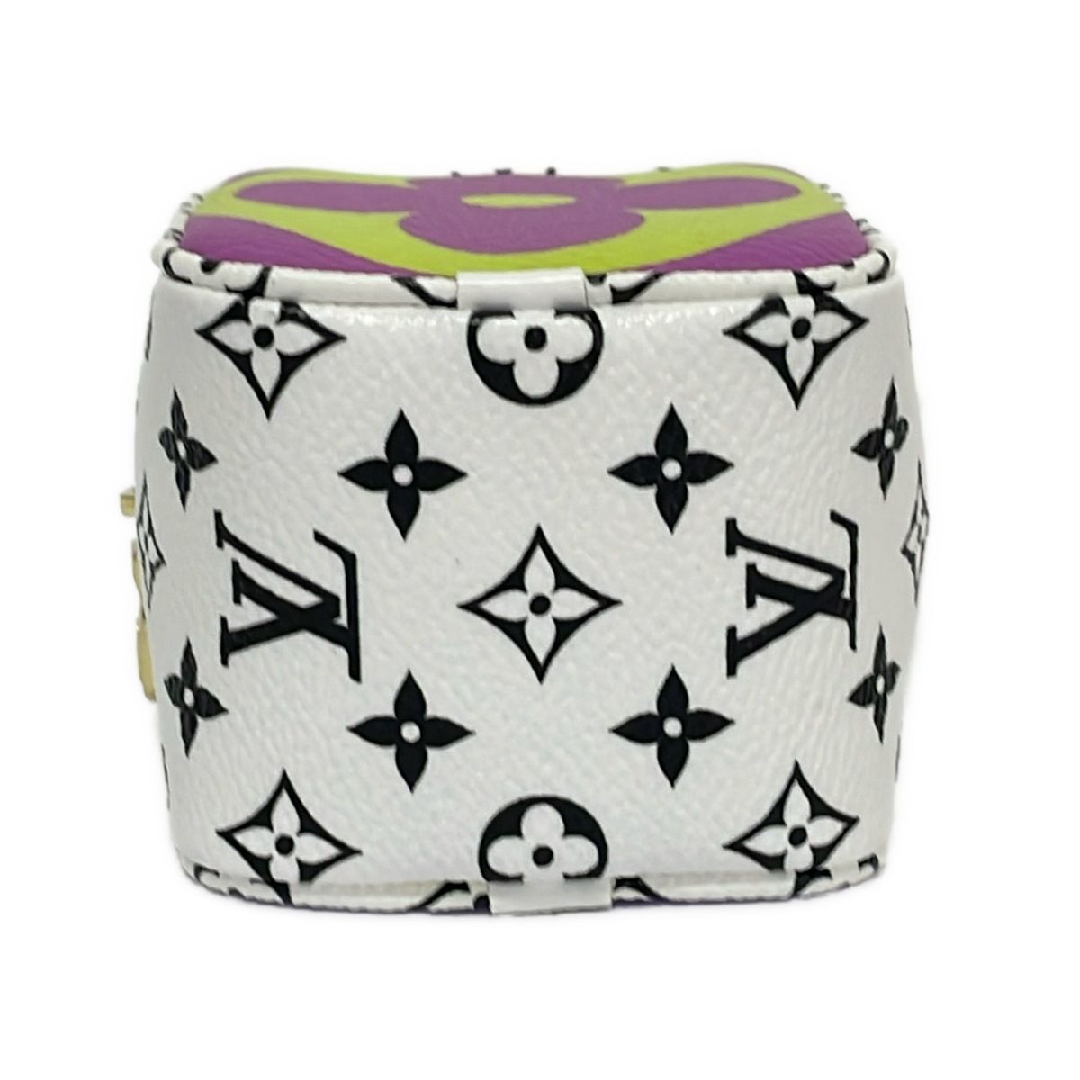 Louis Vuitton Pouch Giant Monogram Porte-Monnaie Cube Pink Purple Multi — view 3