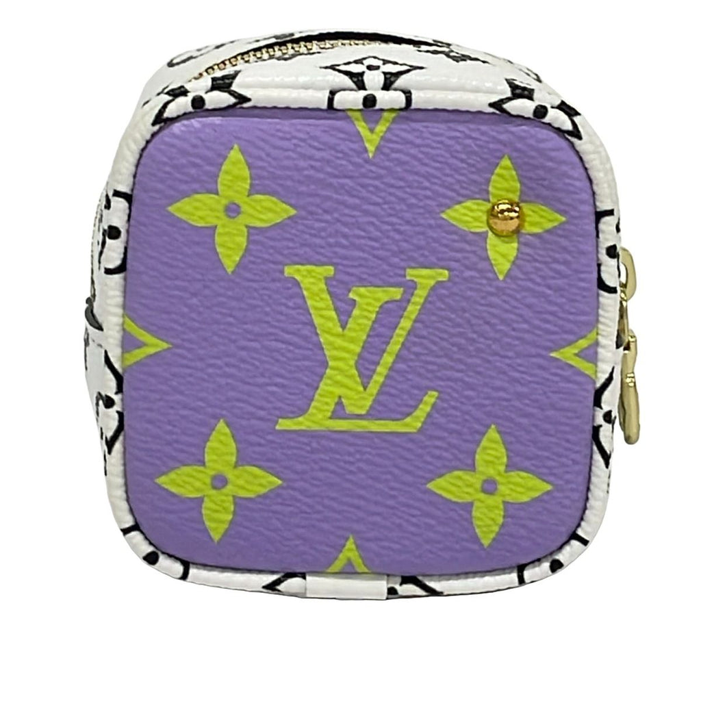 Louis Vuitton Pouch Giant Monogram Porte-Monnaie Cube Pink Purple Multi — view 2