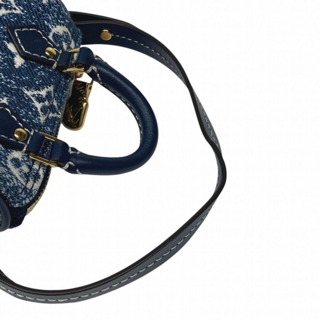 Louis Vuitton Bijou Sac Micro Speedy Monogram Denim Key Holder 20 Canvas — view 4