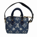 Louis Vuitton Bijou Sac Micro Speedy Monogram Denim Key Holder 20 Canvas — view 2