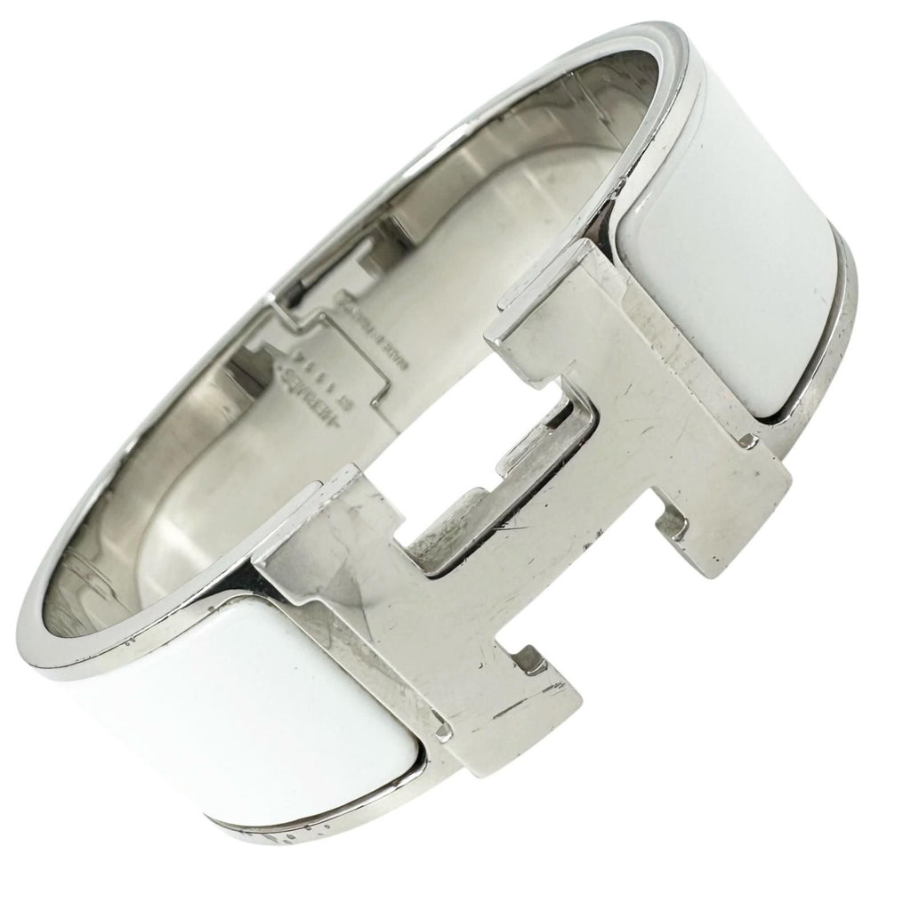 Hermes Clic Clac Bracelet Silver