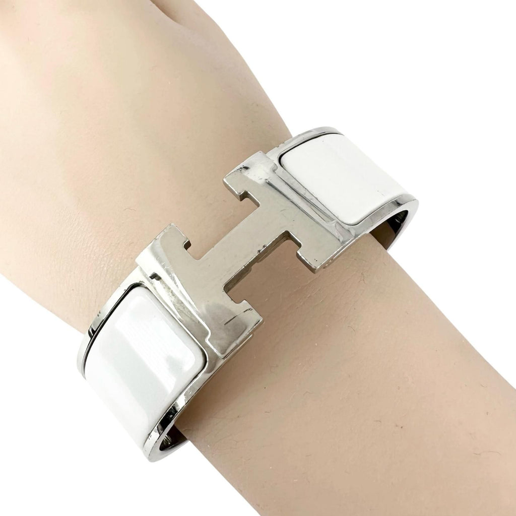Hermes Clic Clac Bracelet Silver — view 4