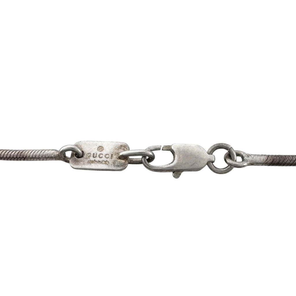 Gucci Teardrop Silver Necklace — view 4