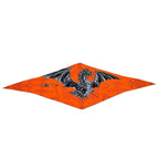 Hermes Losange Dragon Flash Silk Cashmere Orange Scarf