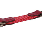 Hermes Romance Leather Pink Red Scarf Ring — view 5