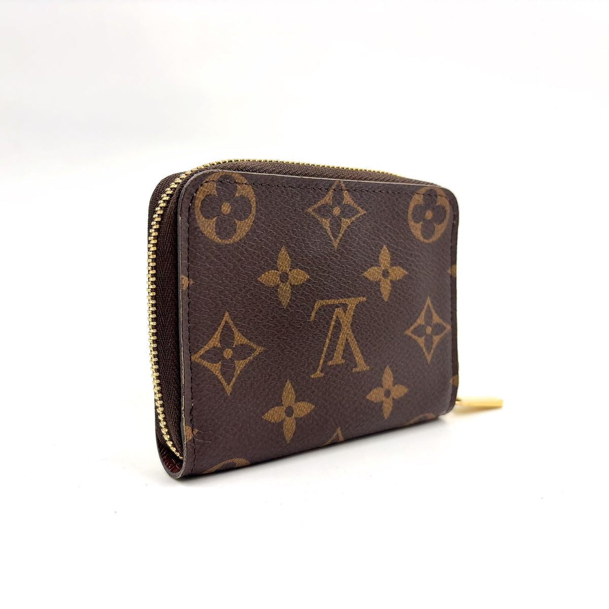 Louis Vuitton Zippy Coin Purse Monogram Brown Gold — view 2