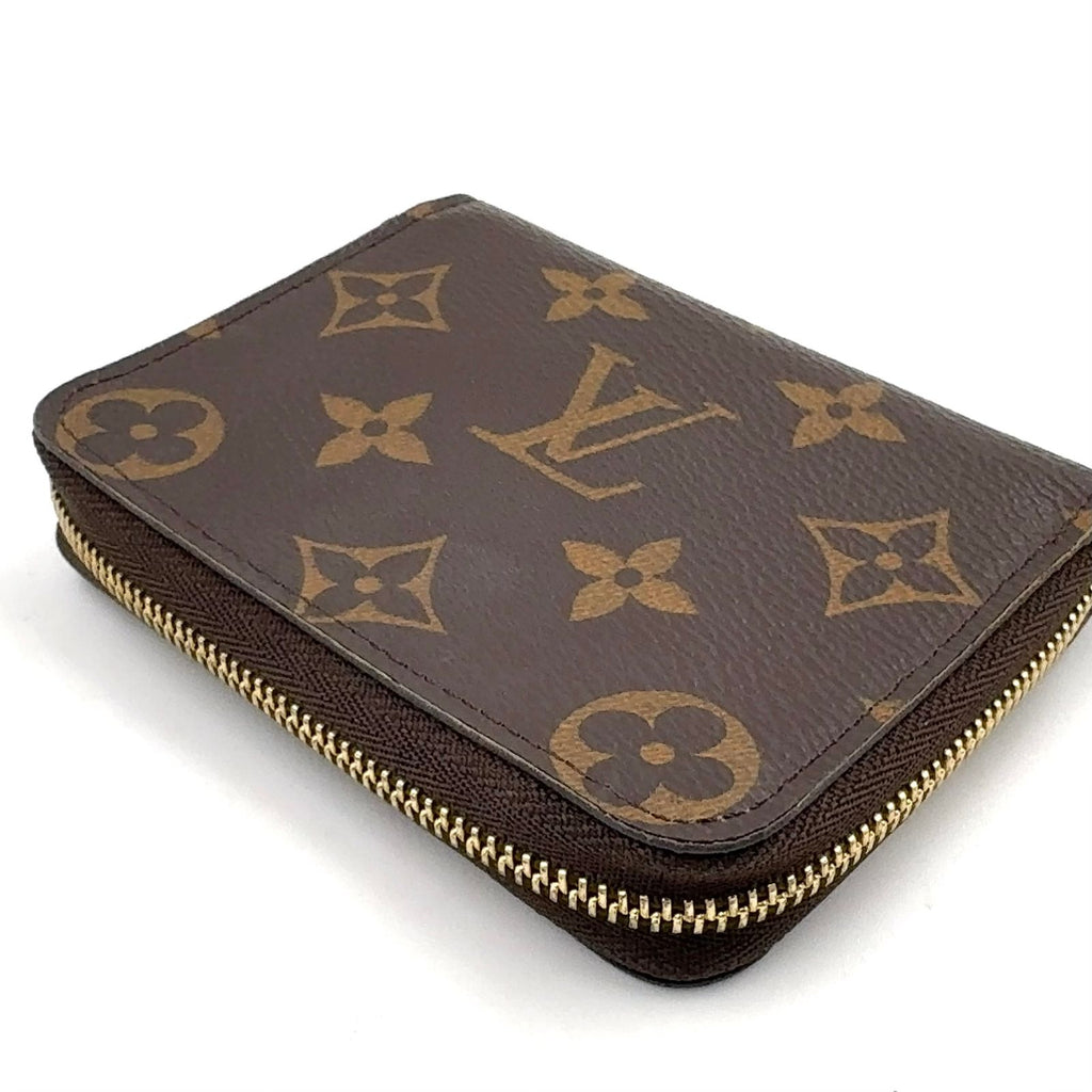 Louis Vuitton Zippy Coin Purse Monogram Brown Gold — view 6