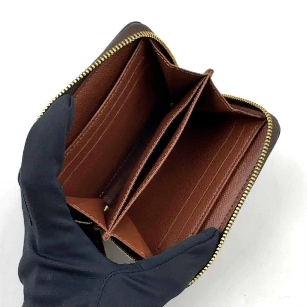 Louis Vuitton Zippy Coin Purse Monogram Brown Gold — view 3