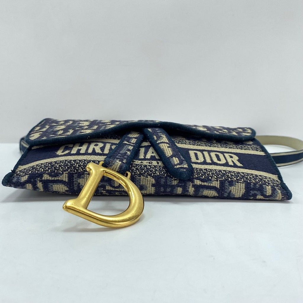Dior Waist Bag Saddle Slim Pouch Oblique — view 7