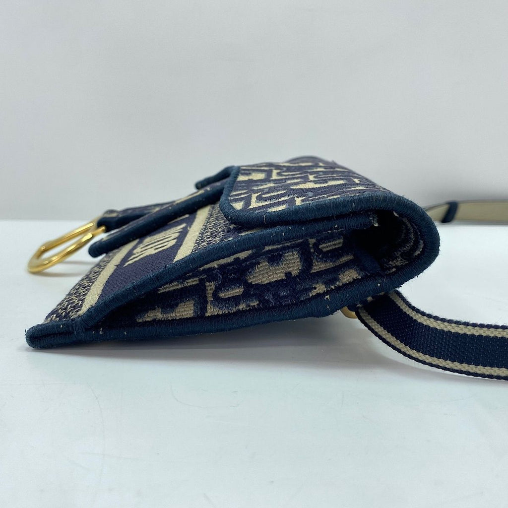 Dior Waist Bag Saddle Slim Pouch Oblique — view 5