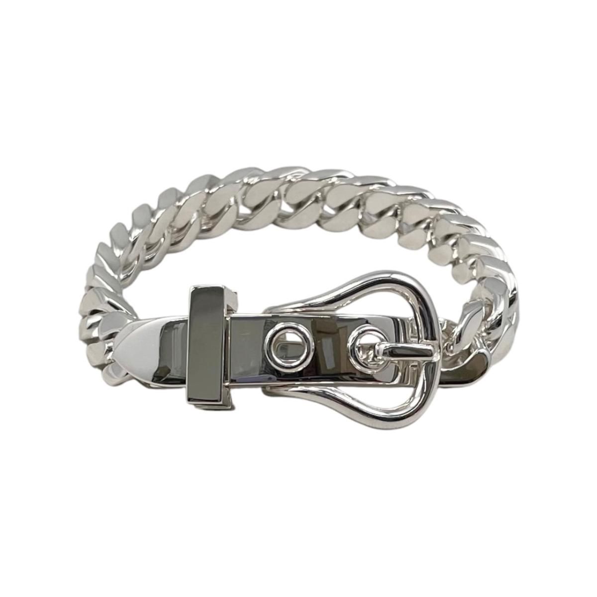Hermes Bracelet Boucles Sellier PM ST Silver