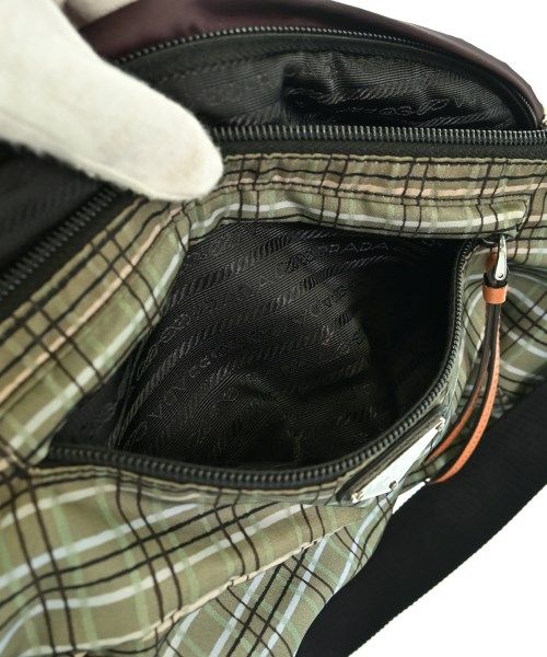 Prada Nylon Check Waist Bag Khaki — view 4