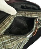 Prada Nylon Check Waist Bag Khaki — view 4