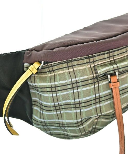 Prada Nylon Check Waist Bag Khaki — view 8