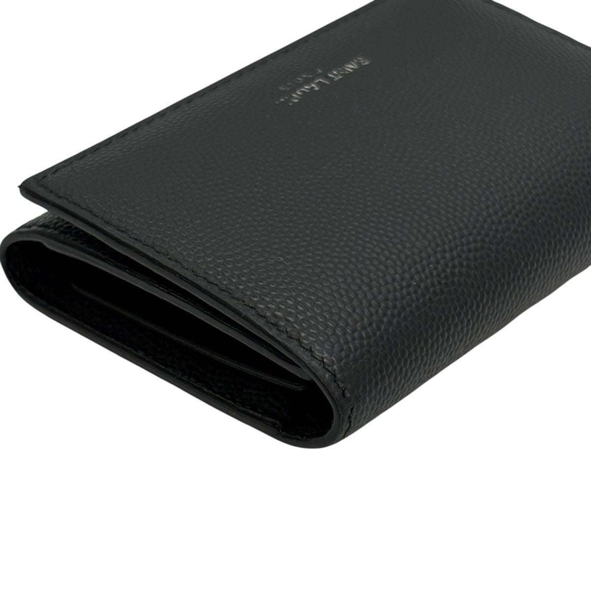 Saint Laurent Key Case 6 Leather Black Paris Key Holder — view 5