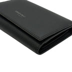 Saint Laurent Key Case 6 Leather Black Paris Key Holder — view 4