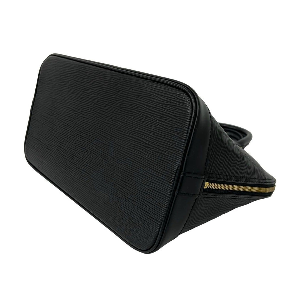 Louis Vuitton Vintage Alma Epi Leather Boston Bag Black Noir — view 8