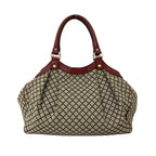 Gucci Sookie Diamante Canvas Leather Tote Shoulder Bag Beige — view 3