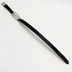 Hermes Caleche Double Tour Black Bracelet Leather Silver — view 5