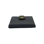 Gucci Vintage GG Logo Leather Bifold Wallet Mini Card Case Black — view 6