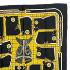 Hermes Scarf Silk Carre 90 Camails Camail Black — view 3