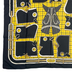 Hermes Scarf Silk Carre 90 Camails Camail Black — view 4