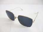 Dior Sunglasses Stellaire Metal Gold Navy Square Frame Eyewear — view 4