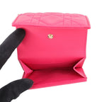 Dior Trifold Wallet Lady Lotus Cannage — view 6