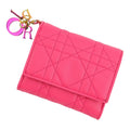 Dior Trifold Wallet Lady Lotus Cannage