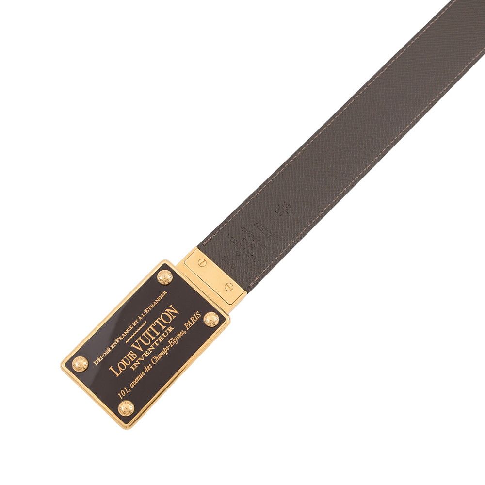 Louis Vuitton Belt Damier Ebene Ceinture Inventeur Reversible — view 5