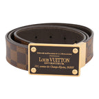 Louis Vuitton Belt Damier Ebene Ceinture Inventeur Reversible