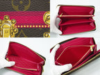 Louis Vuitton LV Zippy Wallet Monogram Summer Trunk Zip Around Brown Pink — view 8