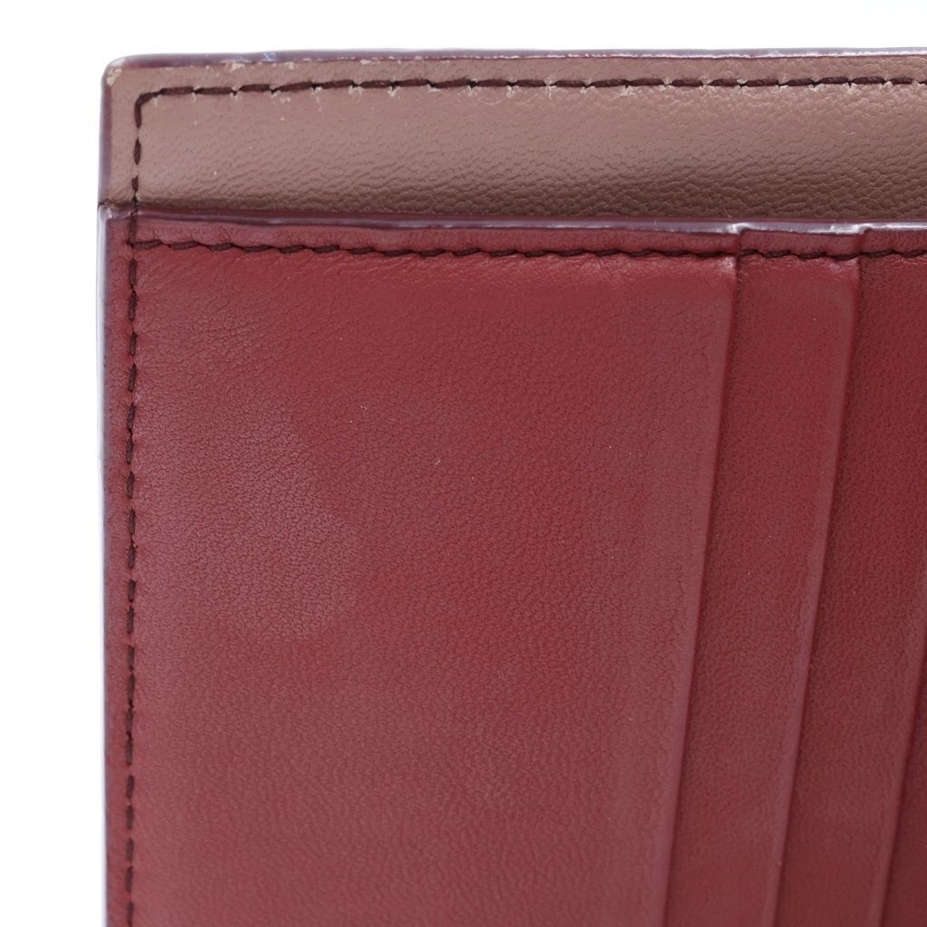 Bottega Veneta Intrecciato Leather Wallet Bifold Coin Purse Bordeaux — view 5