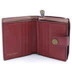 Bottega Veneta Intrecciato Leather Wallet Bifold Coin Purse Bordeaux — view 4