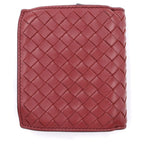 Bottega Veneta Intrecciato Leather Wallet Bifold Coin Purse Bordeaux — view 2