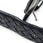 Bottega Veneta Intrecciato Braided Leather Belt Black — view 6