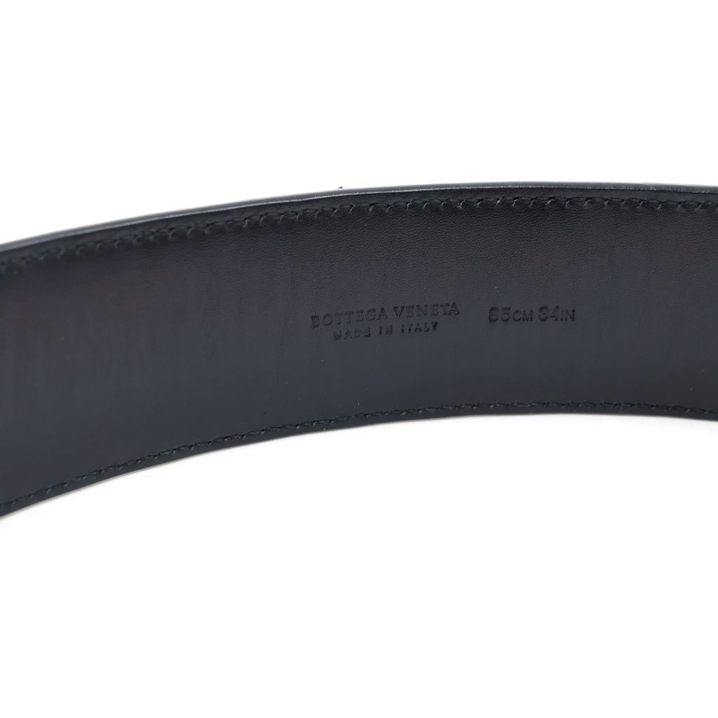 Bottega Veneta Intrecciato Braided Leather Belt Black — view 5