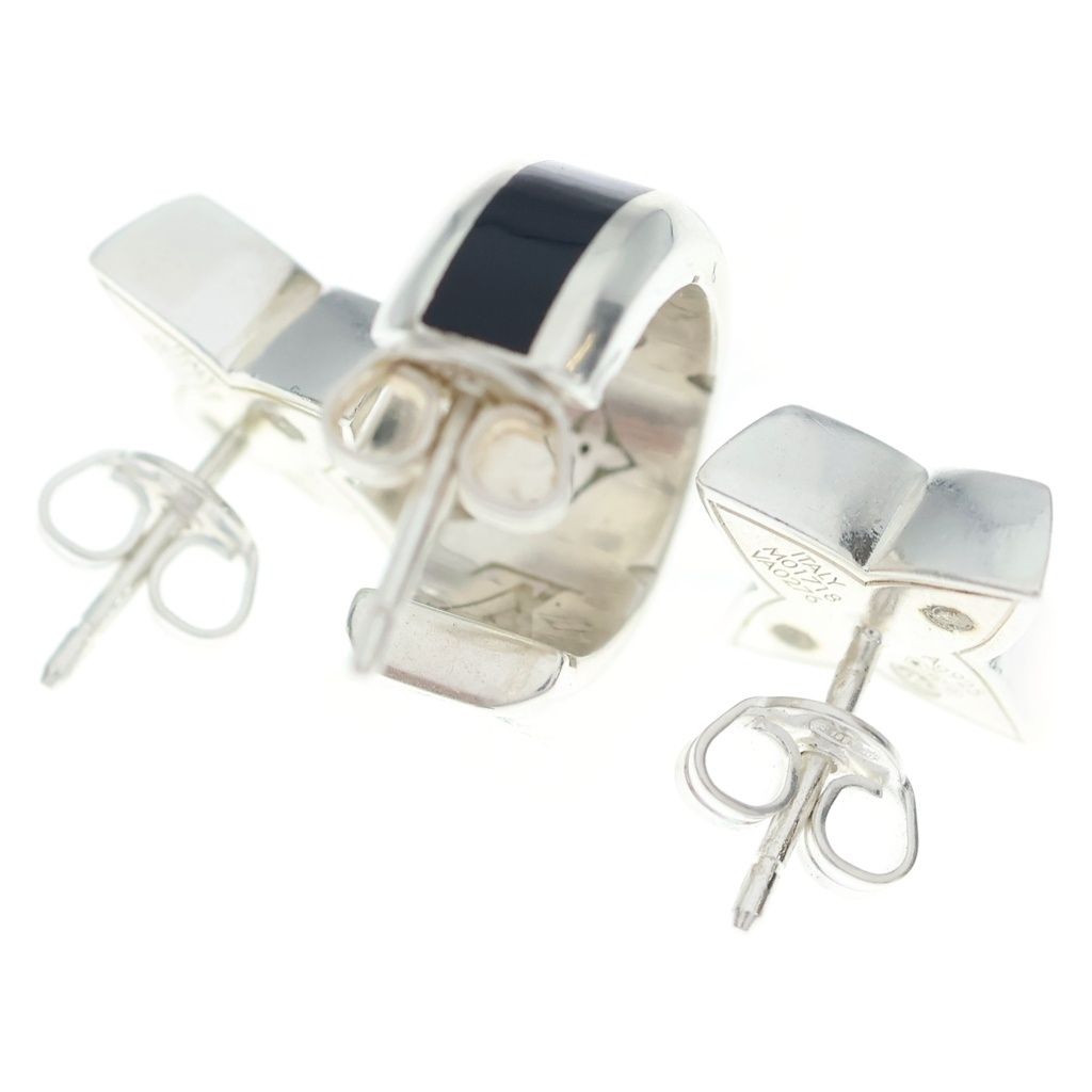 Louis Vuitton LV Spike Set 3 Earrings Silver — view 2