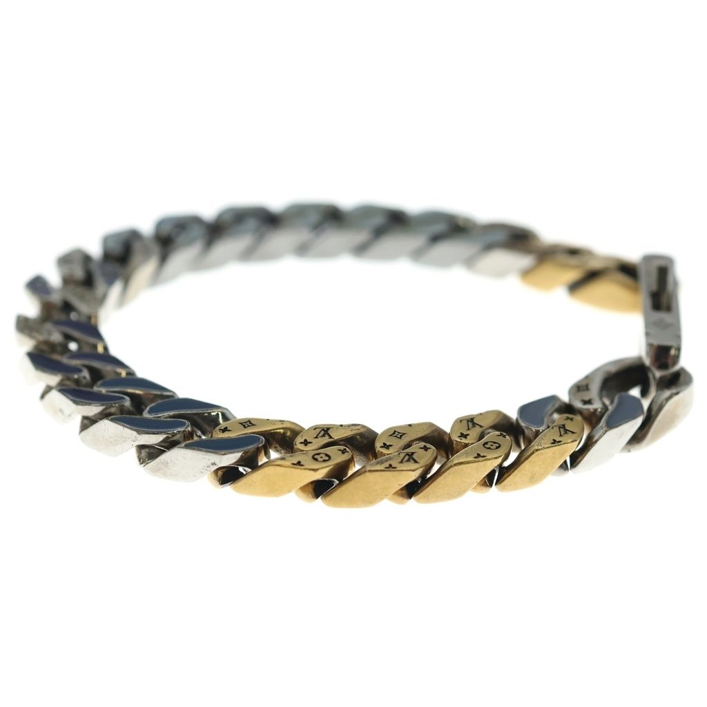 Louis Vuitton Monogram Collier Chain Links Patches Strass Rhinestone Metal — view 4