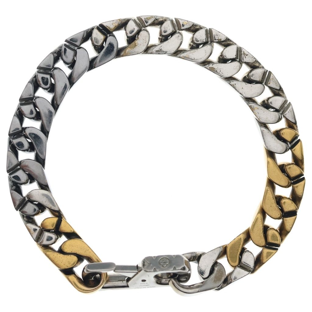 Louis Vuitton Monogram Collier Chain Links Patches Strass Rhinestone Metal — view 2