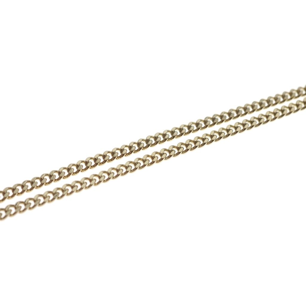 Dior Dock Tag Logo Plate Necklace Gold — view 5
