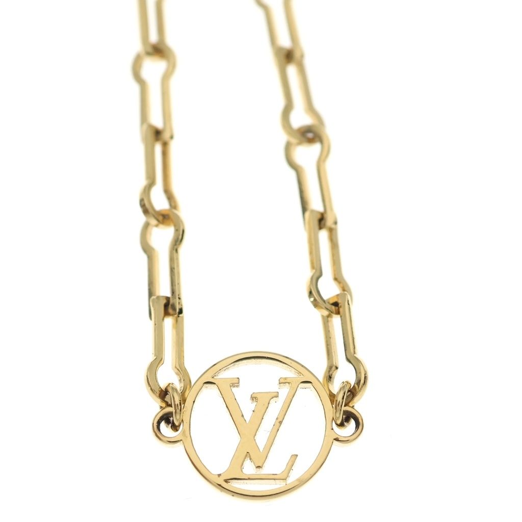 Louis Vuitton Collier Forever Young Monogram Motif Chain Necklace Gold — view 3
