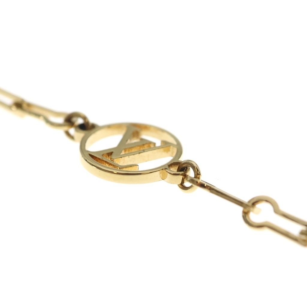 Louis Vuitton Collier Forever Young Monogram Motif Chain Necklace Gold — view 6