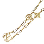 Louis Vuitton Collier Forever Young Monogram Motif Chain Necklace Gold — view 5