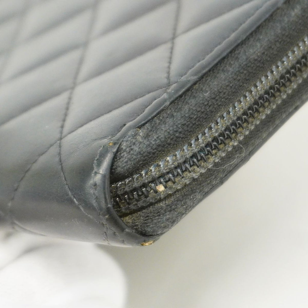 Chanel Wallet Cambon Lambskin Black Silver — view 5