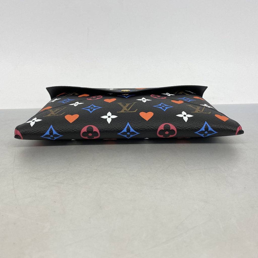 Louis Vuitton Pouch Monogram Game on Pochette Kirigami Black White — view 3
