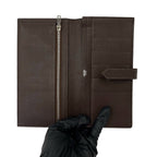 Hermes Bearn Soufflet Veau Epsom Bifold Wallet Chocolat Brown — view 7