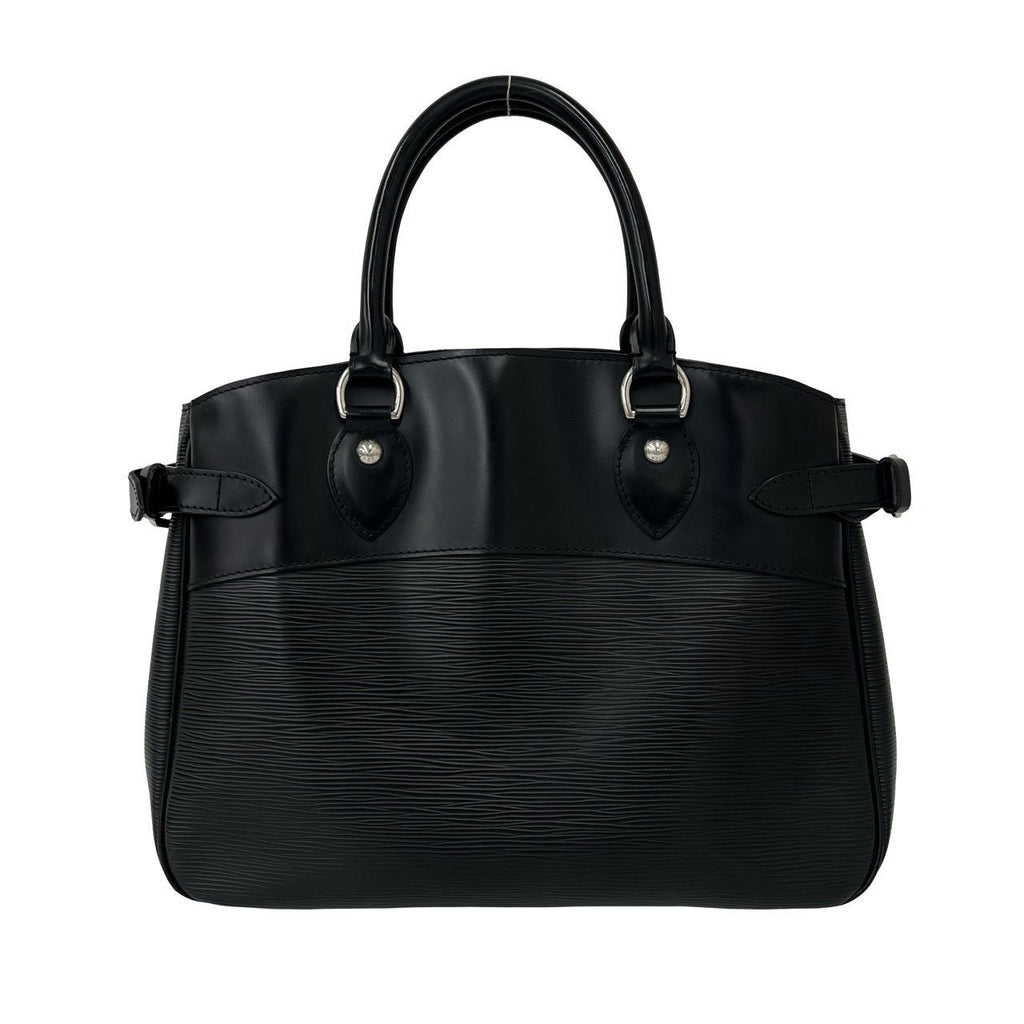 Louis Vuitton Passy PM Logo Epi Leather Tote Bag Black — view 3